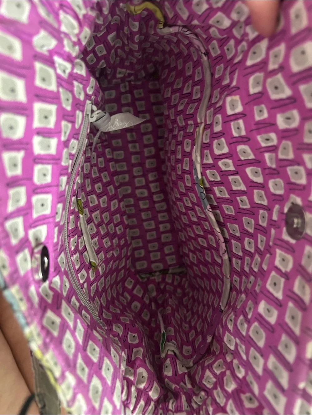 Vera Bradley Floral Quilted purse in Purple, Blue & Yellow